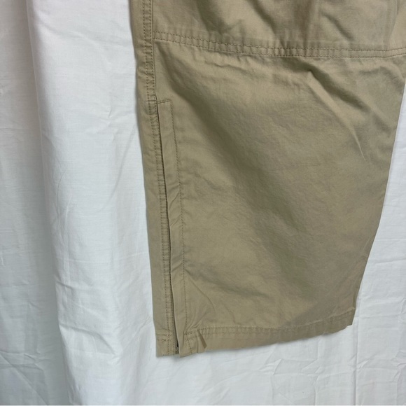 Gander Mountain Convertible Cargo Pants Shorts, Khaki Cotton 42X30” Hiking Fish - Picture 9 of 13